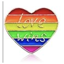 Pin's Cœur Love Wins Gold