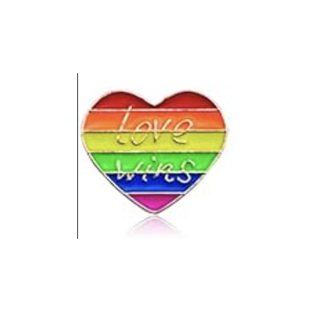 Pin's Cœur Love Wins Gold